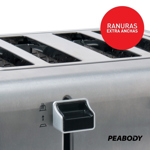 Tostadora 4 Panes Peabody T8520 Acero Inoxidable Smartchef