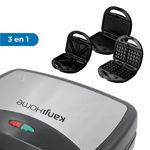 Sandwichera Kanji 750w 220v Portatil Acero Inoxidable KJH-SM750M3N1-01