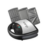 Sandwichera Kanji 750w 220v Portatil Acero Inoxidable KJH-SM750M3N1-01