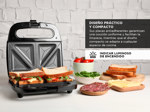 Sandwichera Electrica Peabody S6191 820 Watts