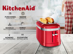 Tostadora Eléctrica KitchenAid 5KMT5115 Extra Ancha 4 Panes 1500w 4 Funciones