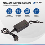 Cargador Universal  Suono Notebook