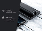 Cargador Portátil Gadnic 25000 mAh Carga Rápida 2 USB
