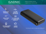 Cargador Portátil Gadnic K25 25000 mAh Carga Rápida 2 USB + USB C