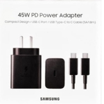 Cargador Samsung 45W Con Cable EP-T4510XBSGAR