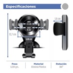 Soporte De Auto Porta Celular Baseus Gravity Ajustable 360°