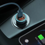 Cargador Usb Dual Para Auto Baseus A01329 Turbo Rapida 40w