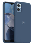 Funda Tpu Antigolpes Original Motorola Moto E22 / E22i Azul