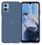 Funda Tpu Antigolpes Original Motorola Moto E22 / E22i Azul