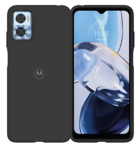 Funda Tpu Antigolpes Original Motorola Moto E22 / E22i Negro