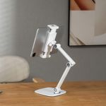 SOPORTE ESCRITORIO DOBLE BRAZO ONEBOX OB-UP2 PARA TABLET Y CELULAR DE 4.7" A 12.9"