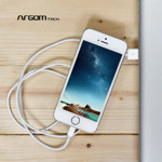 Cable Argomtech Lightning A Usb 3 Metros Blanco
