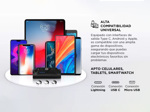 Cargador Portátil Gadnic Mini power Bank USB C Lightning 5000mah Blanco