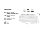 Cargador Portátil Gadnic Mini power Bank USB C Lightning 5000mah Blanco