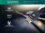 Cable HDMI 2.0 Gadnic 3D HDR 4K 60Hz Premium Alta Definicion