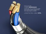 Kit Cables Magnéticos Gadnic Celular 3 en 1 iPhone Android USB-C Lightning