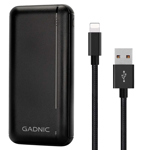 Kit Cargador Portátil Gadnic 25000 mAh Carga Rápida  Cable Cargador Iphone