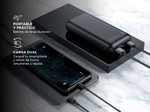 Kit Cargador Portátil Gadnic 25000 mAh Carga Rápida  Cable Cargador USB C Universal