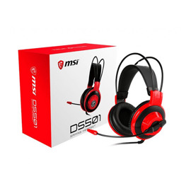 Auriculares  Gaming Headset Ds501 Jack 3.5 Rojo Y Ne...