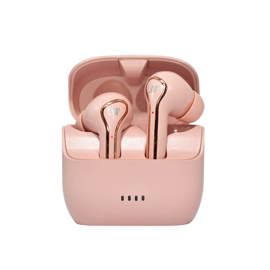 Auricular Bluetooth Earbuds con gomita y cajita recargable color rosa Nisuta OSAUBTWS7