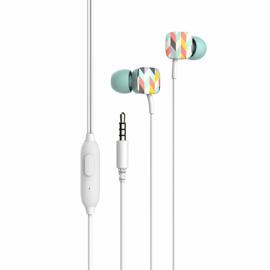 Auricular In Ear Con Cable  E58p Blanco/Verde