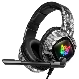 Auriculares Gamer K19 Con Luz Rgb Led