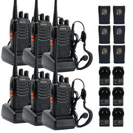 Handy Wk99u Kit X6 5W 16Ch Uhf Hasta 10Km + Manos L...