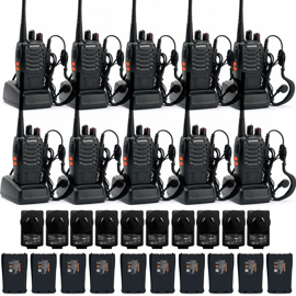Kit X 10 Handy Bf999S 5W 16Ch Uhf Hasta 10Km