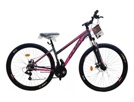 Mountain Bike Femenina Wish 295 Negro/Fucsia