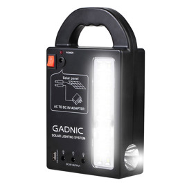 Luz De Emergencia Solar Lm1k Panel Portátil Cargado...