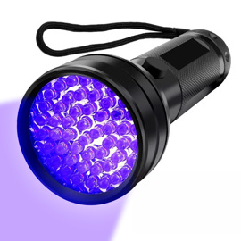 Linterna 51 Led Uv L32f Lámpara Uv Detector Luz Neg...