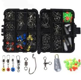 Kit Accesorios De Pesca 160 Unidades Anzuelos