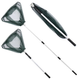 Red Copo De Pesca Plegable Triangulo Mango Extensib...