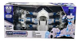 Auto Transformable En Robot Car Warrior Robot Luces