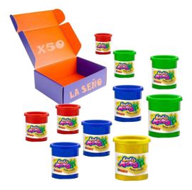 Combo Para Jardín Pote De Masa Pack X 50 Plastilina