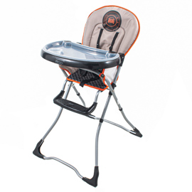 Silla De Comer Bebe Plegable Beige