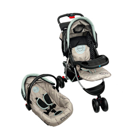 Coche Jogger Travel System Bebe  Gris