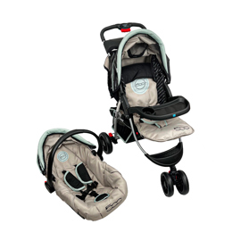 Coche Jogger Travel System Bebe Gris