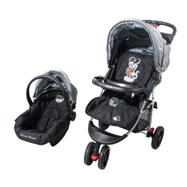 Coche Jogger De Bebe  Negro Con Huevito