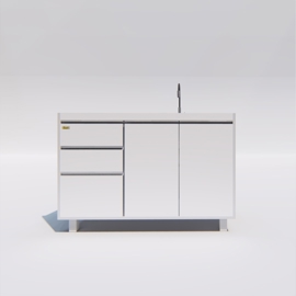 Bajo Mesada Modulado 1,40M Blanco