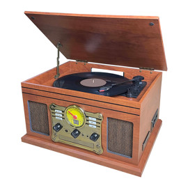Tocadiscos Soundix6 Vintage Bluetooth 3 Velocidades...