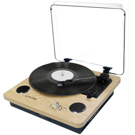 Tocadiscos Madera Bluetooth Portátil 3 Velocidades ...