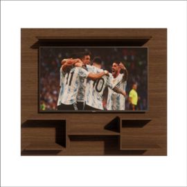 Muro De Tv Flotante Wengue