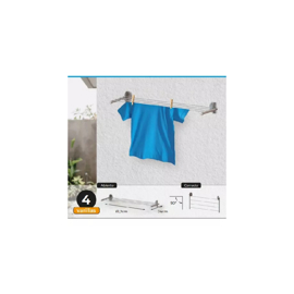 Tendedero De Pared 4 Varillas Tep61x4v