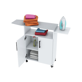Mueble Organizador Centro De Planchado Blanco Imperd...