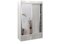 Vestidor 2 Puertas 140 X 220 Cm Con 1 Puerta Espejo ...
