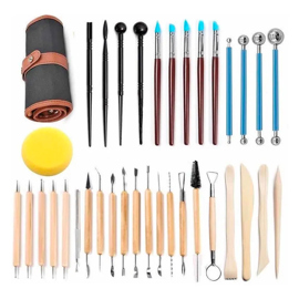 Set Herramientas De Arcilla 36 Piezas Stqy16 Alfare...