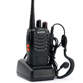 Handy Bf888S 5W 16Ch Uhf Hasta 10Km + 2 Baterías Y ...
