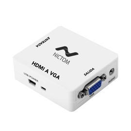 Conversor Adaptador Hdmi A Vga Activo Con Audio Loc...