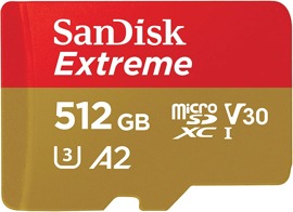 Memoria Micro Sd Extreme Sdxc 512Gb Con Adaptador S...
